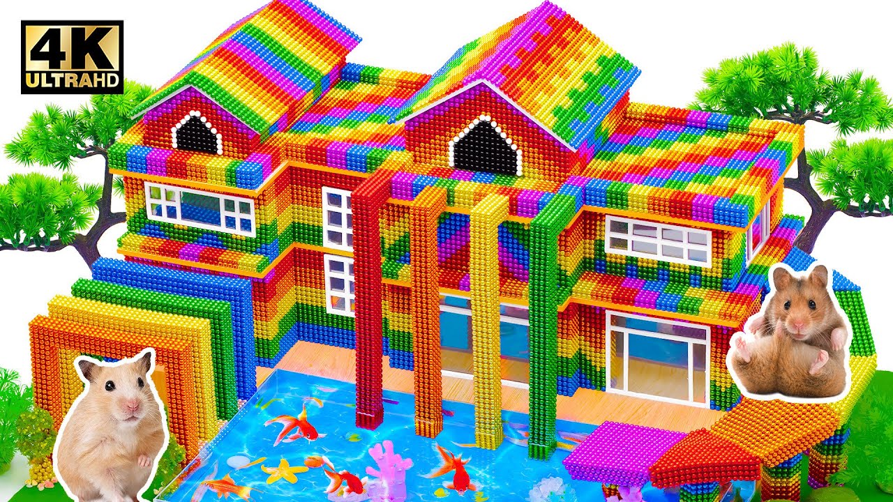 I built a MAGNET THEME HOUSE... - YouTube