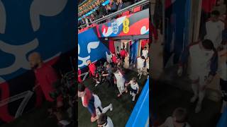 ENGLAND v ALBANIA: The Teams Walking Out of the Tunnel: Thomas Tuchel's First Game