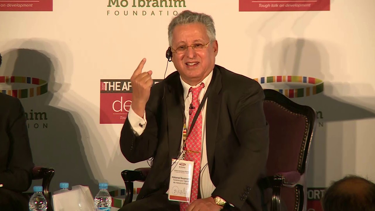 Mohamed Bouamatou au débat Africa Report - Fondation Mo Ibrahim (2017)