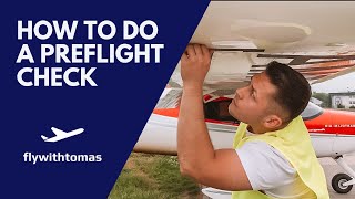 How to do a preflight check for a light aircraft | 4K