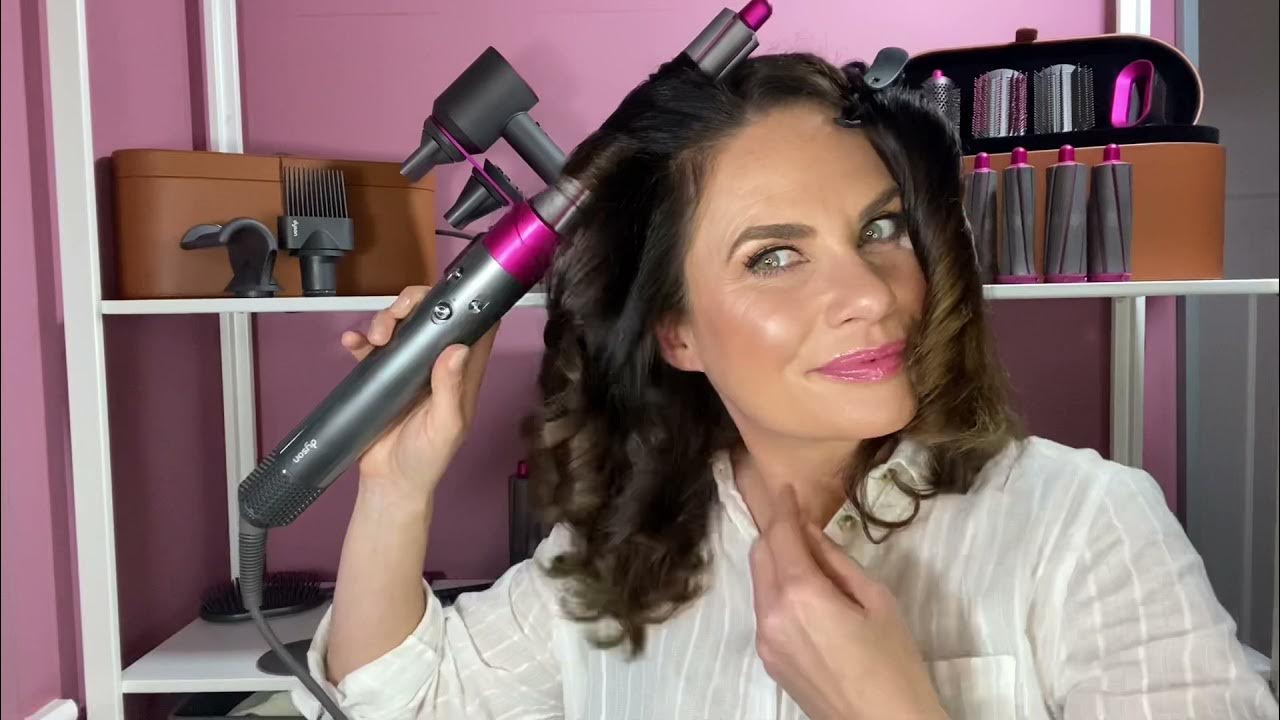 DEBORAH ANN GAETANO QVCuk MODEL DYSON AIRWRAP COMPLETE Long Barrel