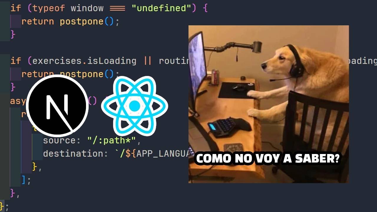 Cosas que NO sabes de Next.js y React - YouTube