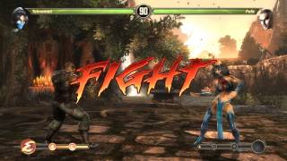 Mortal Kombat Komplete Edition Kitana VS Jax 30 hit KOMBO 60 FPS!!!(PC)