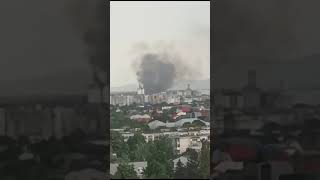 Incendiu puternic langa Ploiesti