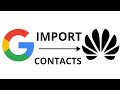 How to import Contacts from Google contacts to your Huawei Device ( Huawei Nova 7i, Huawei Y8p)