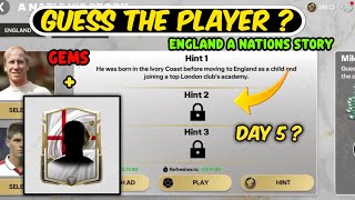 GUESS THE PLAYER | HOW TO GET ENGLAND A NATION'S STORY DAY 5 ANSWER SHARDS IN EA FC FIFA MOBILE 26 screenshot 4
