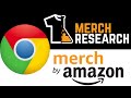 Merch Research for Merch By Amazon