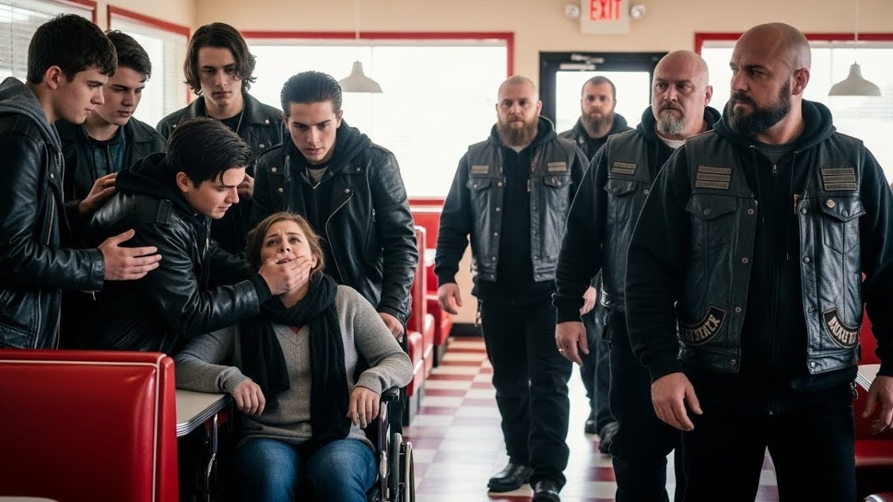 Bullies Harass Disabled Girl in Diner — Justice Arrives with Bikers! | Inspirational Short Story