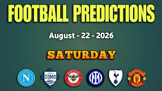 🟢 FOOTBALL PREDICTIONS TODAY 🟢 | Premier League | Serie A | Laliga | Ligue 1 | Tips