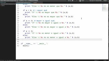 Programando con Python: 13.- Operadores de comparación.