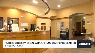 Webb City Public Library opens as warming center