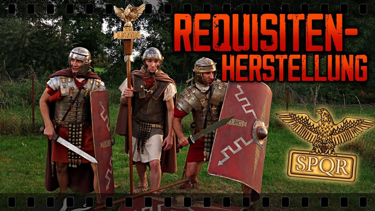 Wie entstehen Filmrequisiten? - propmaking Römische Ausrüstung Alterung