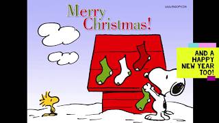 Merry Christmas and Happy New Year From Snoopy and Woodstock Large