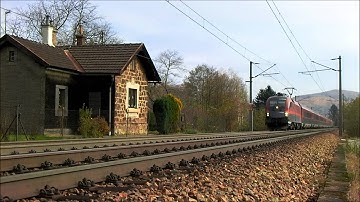 ÖBB Railjet trains on the Western Railway  (Westbahn) in Austria - Bahn