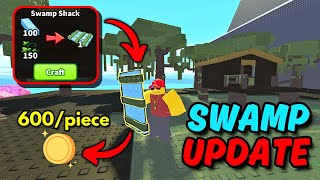 Swamp Update in Roblox Build An Island. Get the Most Expensive Craft! Information