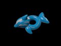 Low Poly Stylized Inflatable Dolphin Pool Float   Stylized PBR Toy