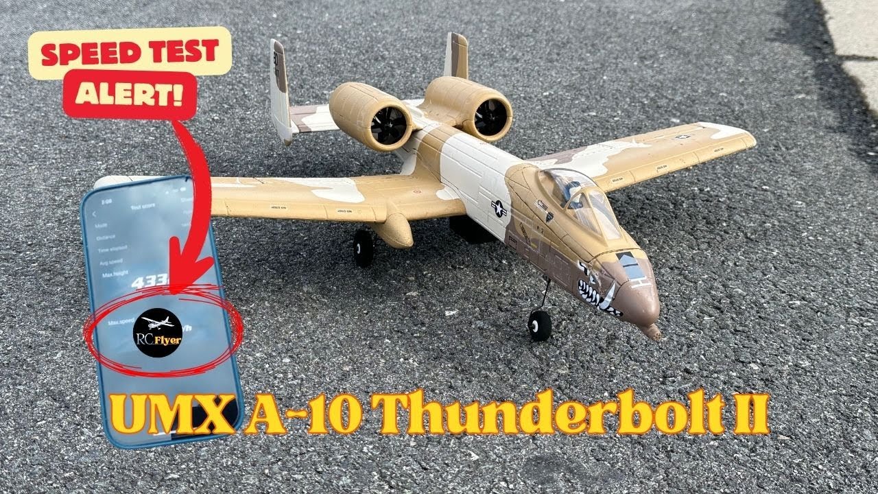 SPEED TEST - UMX A-10 Thunderbolt II - YouTube