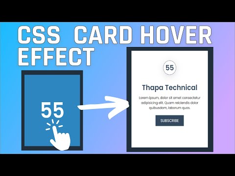 Awesome Card Hover Effects using CSS Only 🔥 Free Source Code
