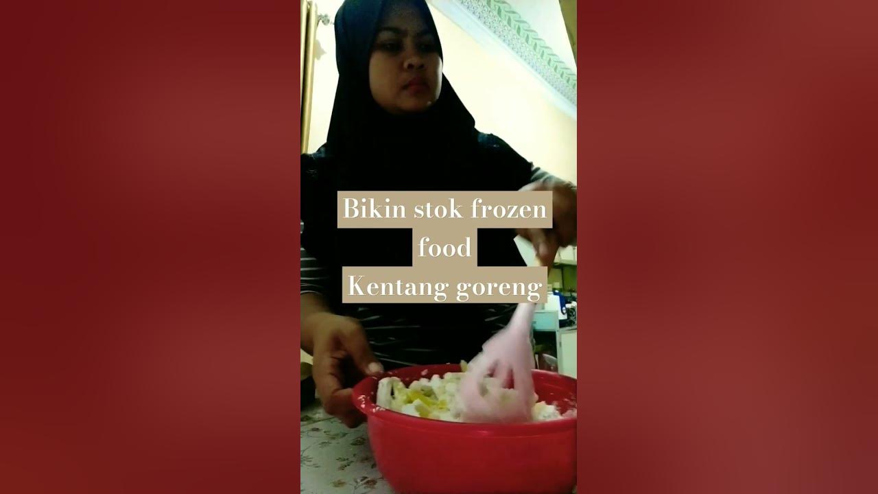 bikin stok frozen food#kentanggoreng #kentang #fries