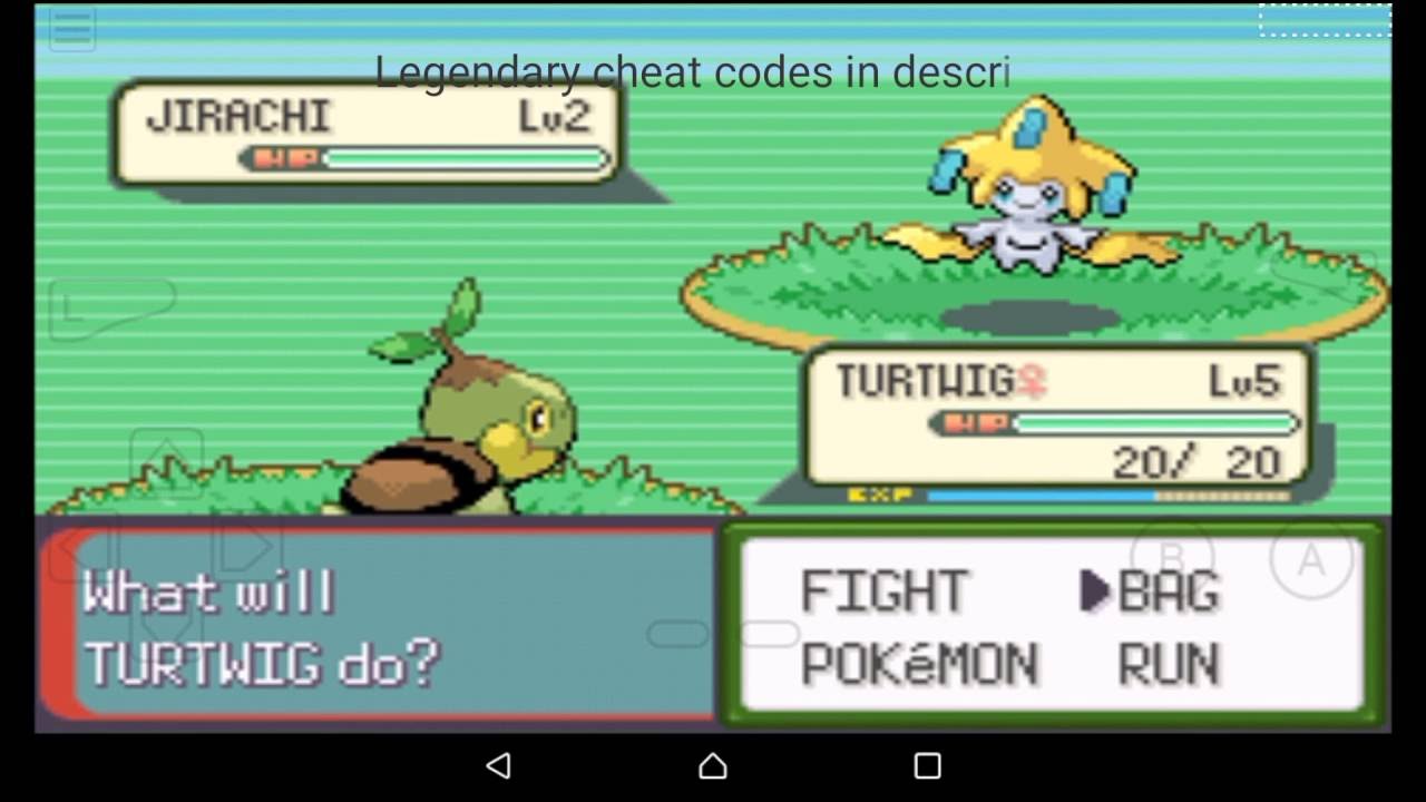 Pokemon emerald cheats for legendary pokemon(lugia,mew etc) 