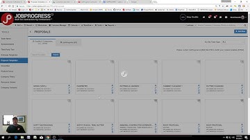 JOBPROGRESS Creating or Ordering Proposal and Estimating Templates