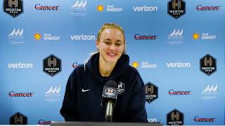 Houston Dash Midfielder Sarah Puntigam Post Match v Gotham FC. 5/31/2026