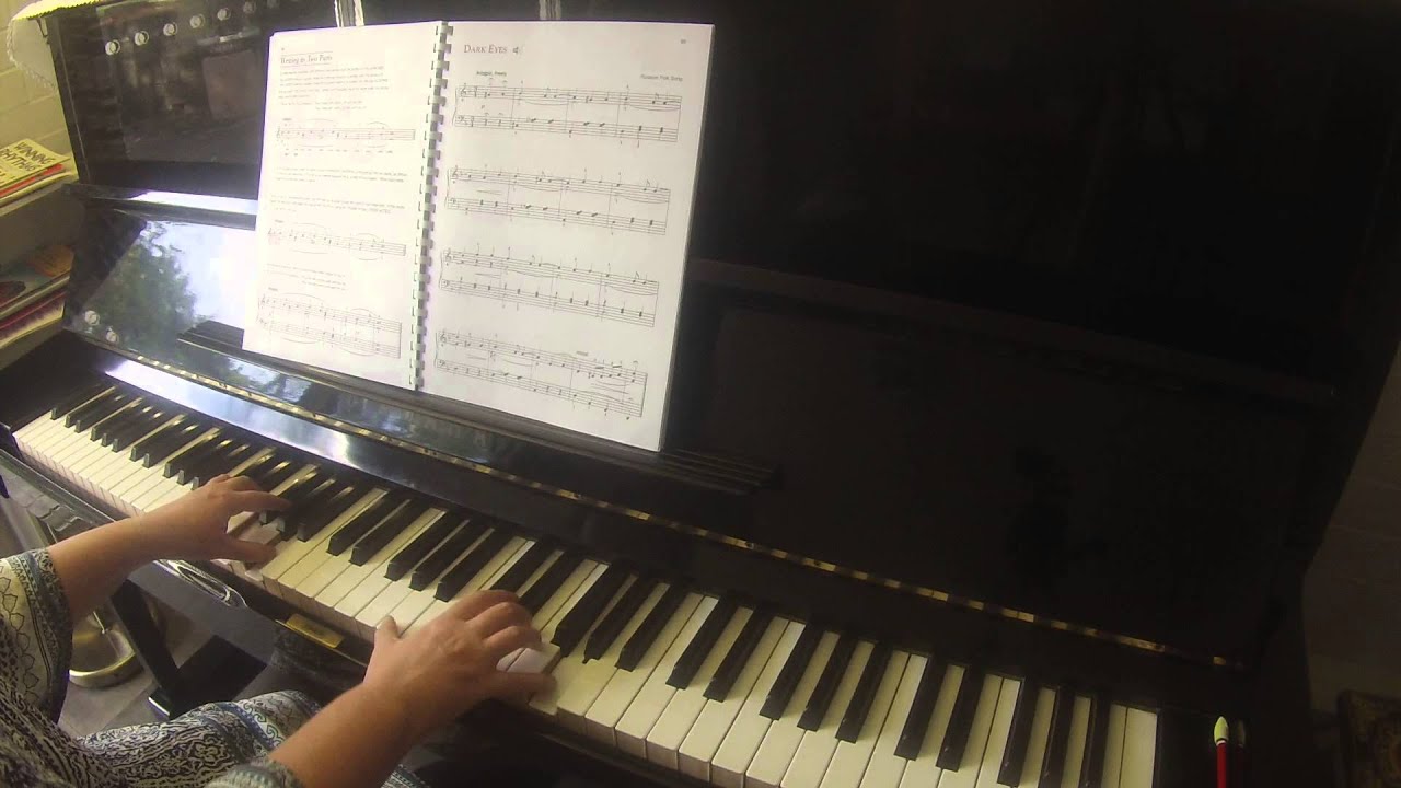 Dark Eyes Alfred's basic adult piano course all-in-one level 2