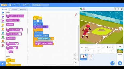 Penggunaan block control dalam animasi project scratch