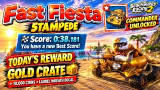 Fast Fiesta Tournament ✨"Gold Crate"✨ Stampede BBR2 | Commander Unlocked | Beach Buggy Racing 2 screenshot 2