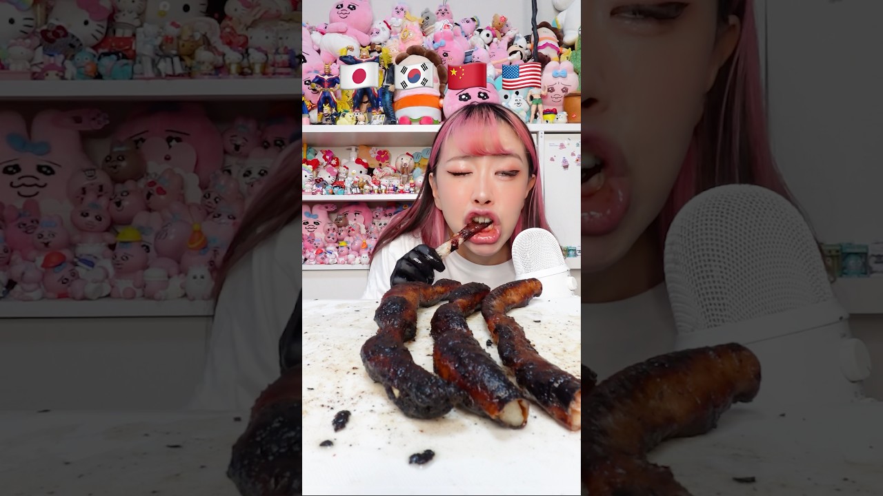 ホルモンの脂の量がヤバすぎる #shorts #asmr #mukbang