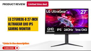 LG 27GR83Q-B Review – 240Hz QHD IPS Gaming Monitor (1ms, HDR400) 🔥 Best 1440p 240Hz Monitor?