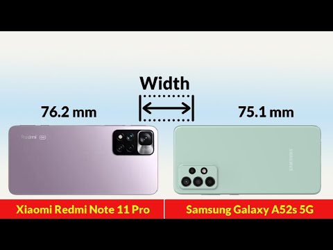 Xiaomi Redmi Note 11 Pro vs Samsung Galaxy A52s 5G