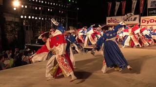 第65回高知よさこい祭り 「夜高舞緋組」 2018.8.12高知城演舞場