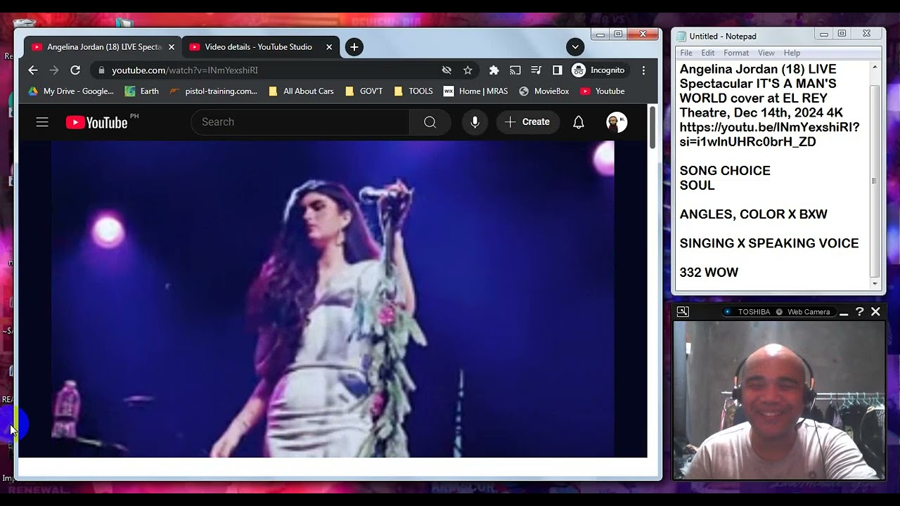 PINOY REACTS: Angelina Jordan (18) LIVE Spectacular IT'S A MAN'S WORLD cover at EL REY Theatre,...