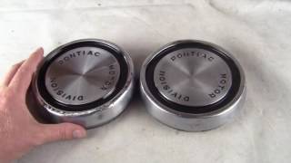 1960 1962 Pontiac 8 lug Hub Caps