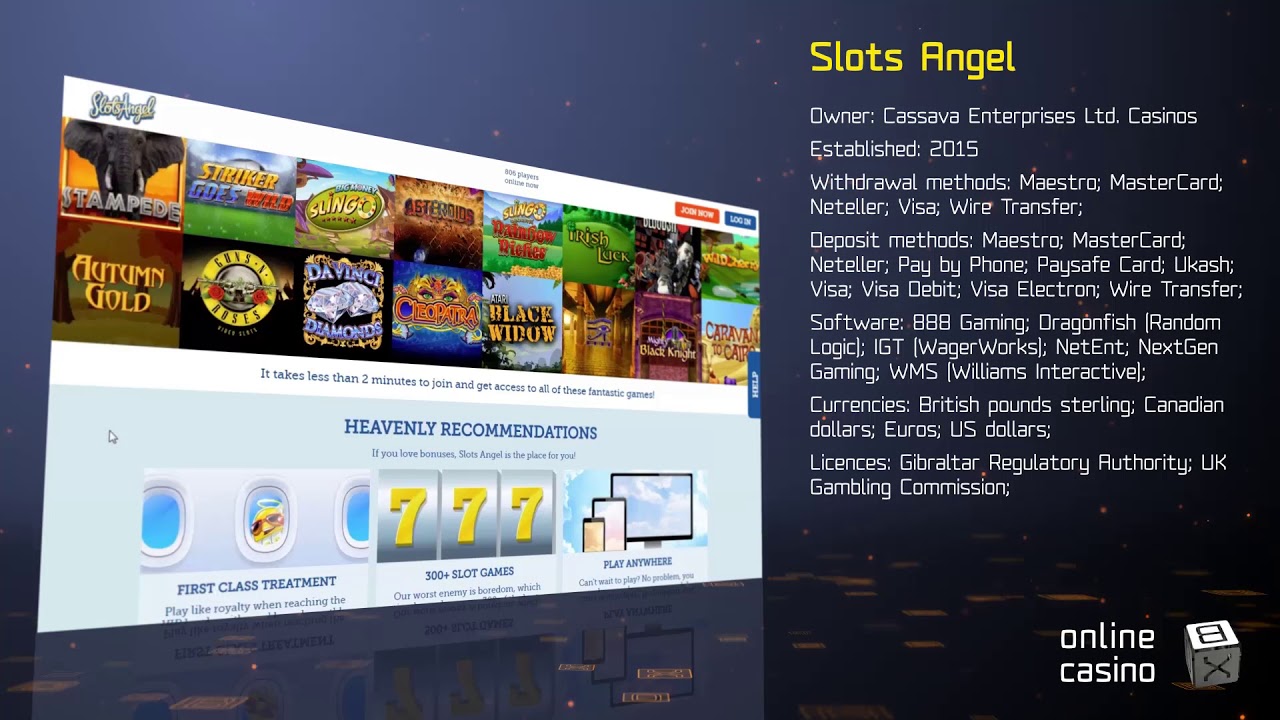 Secrets of the game in Slots Angel casino review by OnlineCasinoBOX