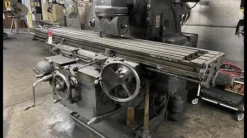 415TF Kearney & Trecker Plain Horizontal Mill w Swiveling Vertical Head Attachment