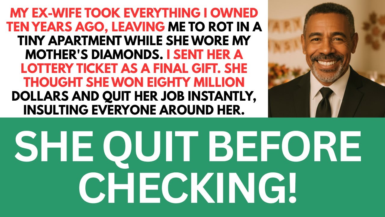 I Sent A Fake Lottery Ticket To My Ex-Wife. She Quit Her Job Before Checking The Numbers.