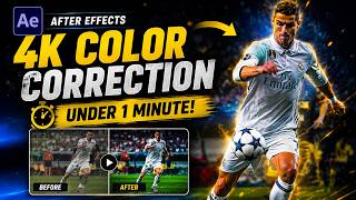 Details Master 4K Color Correction FAST! ⚡  After Effects Beginner Guide Update