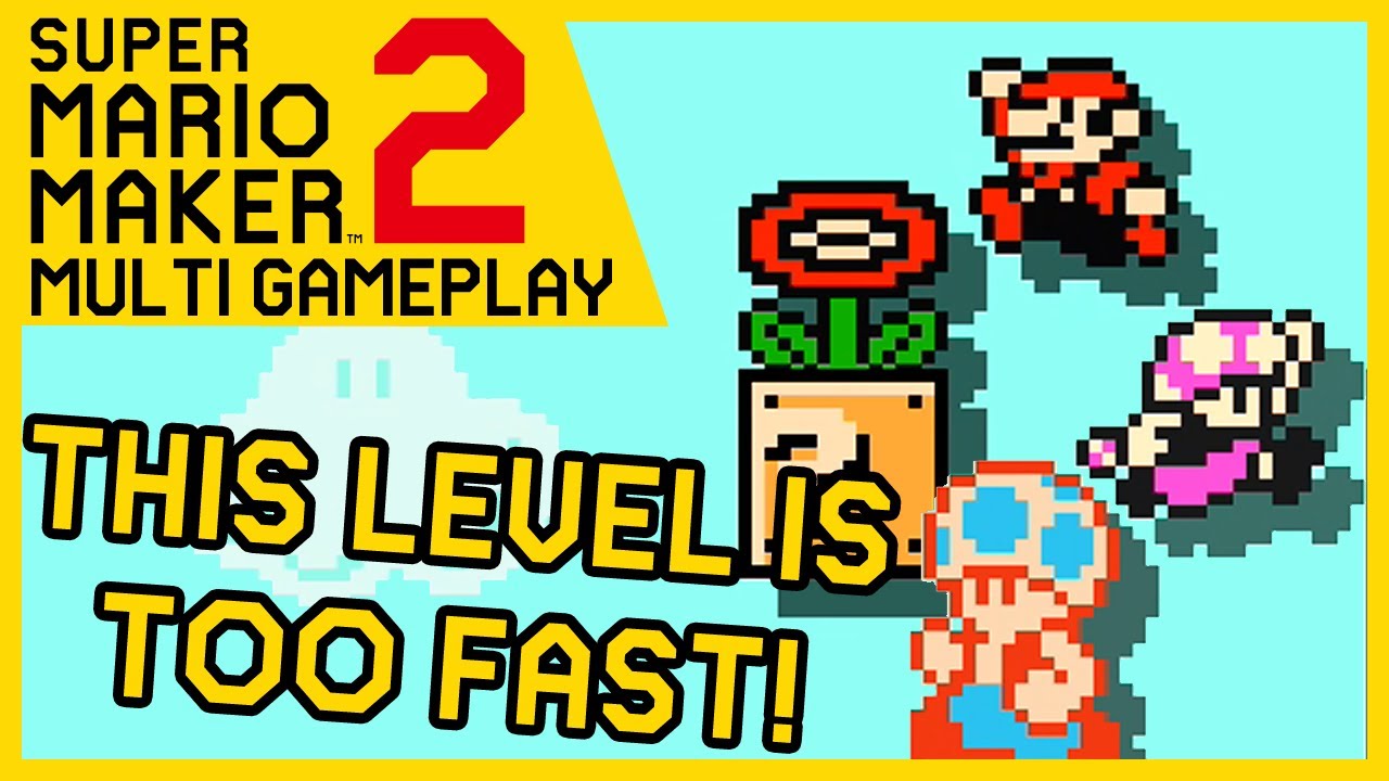 Super Mario Maker 2 Multiplayer This Airship Level is WAY TOO FAST ...