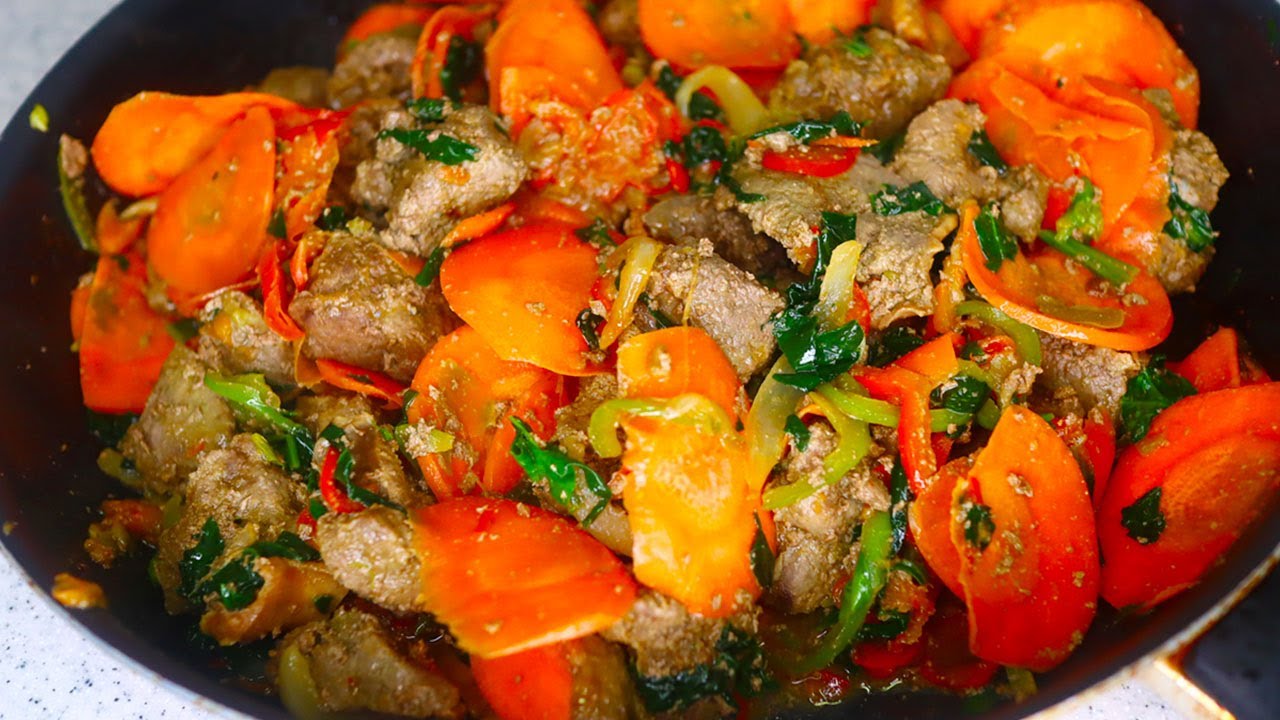 Cook Liver With Pepper And Onion Is A Quick And Delicious Meal