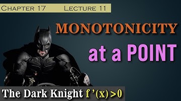 Monotonicity at a Point | Application of Derivatives | Calculus IIT JEE Maths | Mathbook