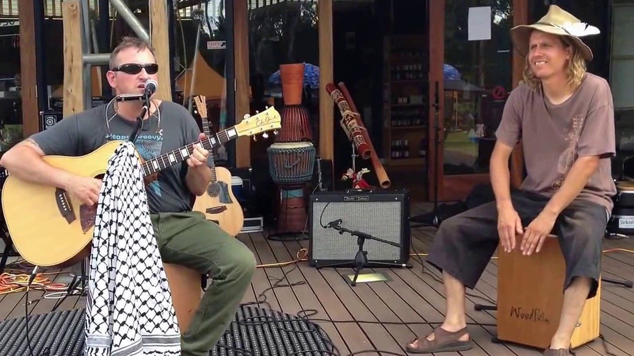 Harmonica, Guitar & Cajon Performance by Billy The Tree & Rajan Love