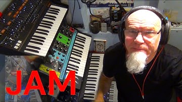 Dawless synth Jam Behringer Odyssey Monopoly Moog Grandmother Arturia Microfreak korg  modular  nux
