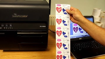 SWIFTCOLOR SCL-4000D COLOUR LABEL PRINTER AND AUTO CUTTER FOR SHELF EDGE TAGS- KTEC GROUP UK