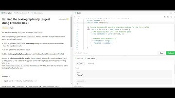 Q2. Find the Lexicographically Largest String From the Box I  #Leetcode_today_contest_Solution