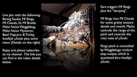 Modular Live Jam using Bitwig Studio & Eurorack