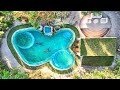 199 Days I Build Million Dollars Summer Holiday Underground Swimming Pool with Modern Villa House
