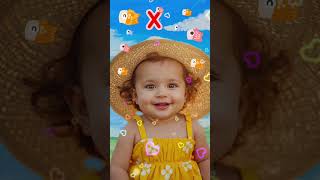 The Cutest ABC Song Ever! Learn with Baby! 💕#BabyLearning #ABC #AdorableBaby #Shorts #cutebaby
