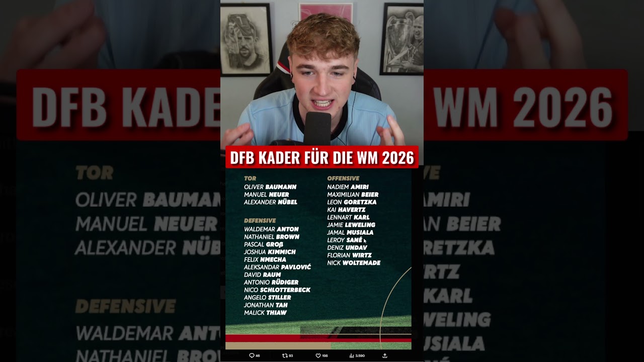 DFB KADER FÜR DIE WM 2026